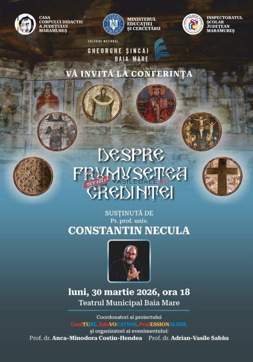 Conferința „Despre frumusețea credinței”, la Teatrul Municipal