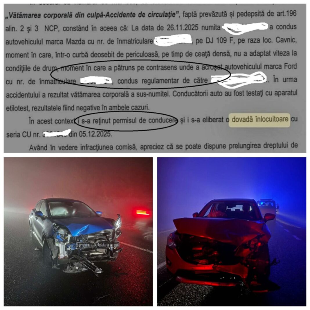 EXCLUSIV: Cum își bat joc instituțiile statului român de un cetățean american! I-au reținut permisul de conducere deși este parte vătămată într-un accident rutier produs acum 5 luni în Cavnic (foto)