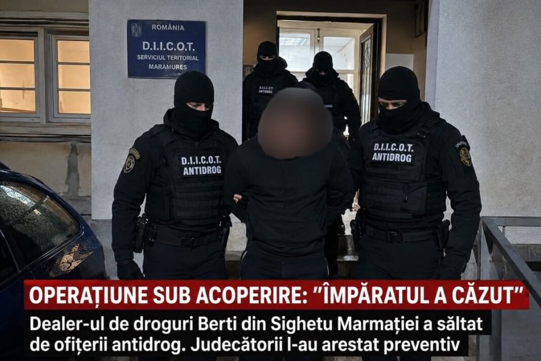 OPERAȚIUNE SUB ACOPERIRE: ”ÎMPĂRATUL A CĂZUT” – Dealer-ul de droguri Berti din Sighetu Marmației a săltat de ofițerii antidrog. Judecătorii l-au arestat preventiv (EXCLUSIV)
