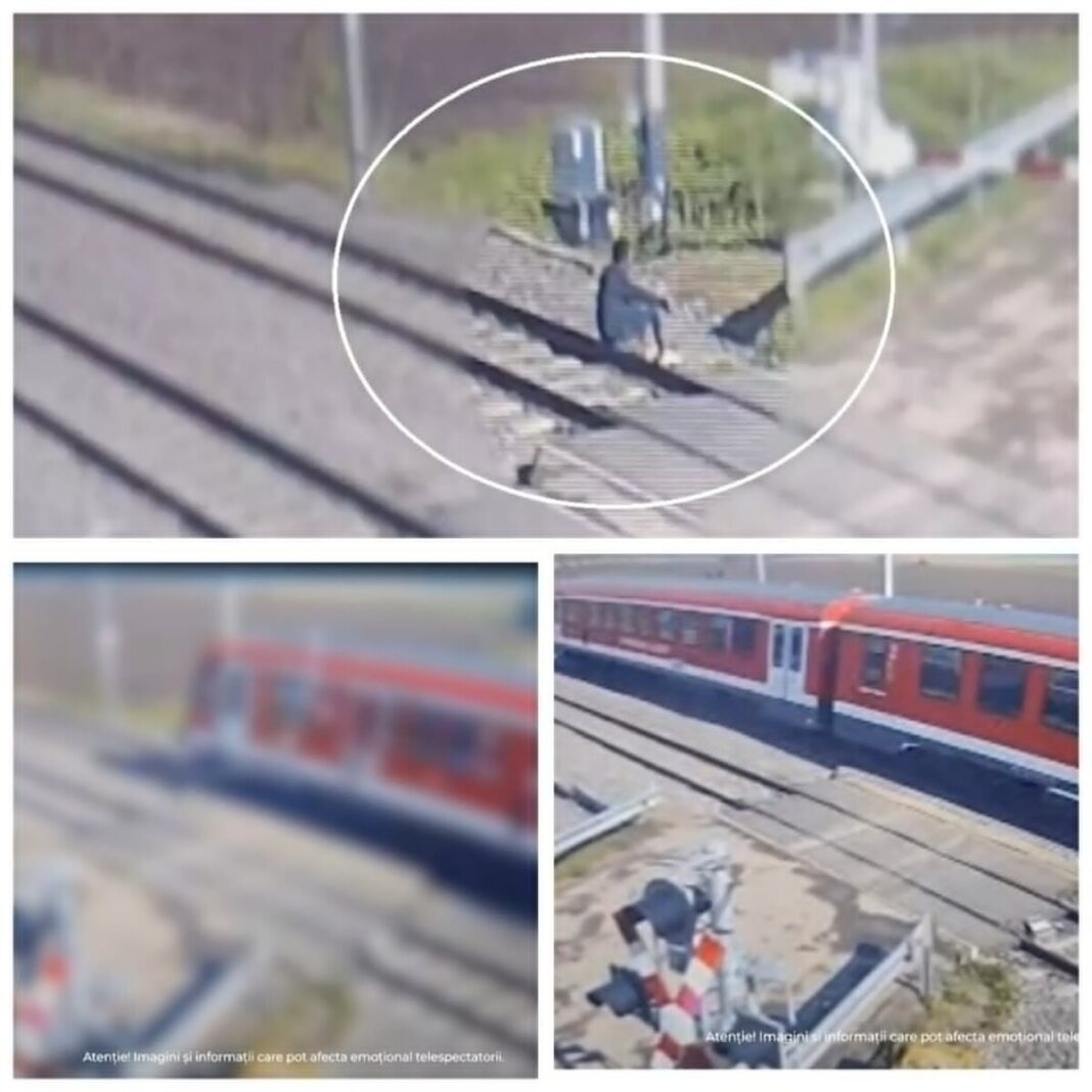 TRAGEDIE CUMPLITĂ: Un băimărean de 41 ani a fost spulberat de tren. Ultimele clipe au fost surprinse de o cameră de supraveghere (VIDEO)