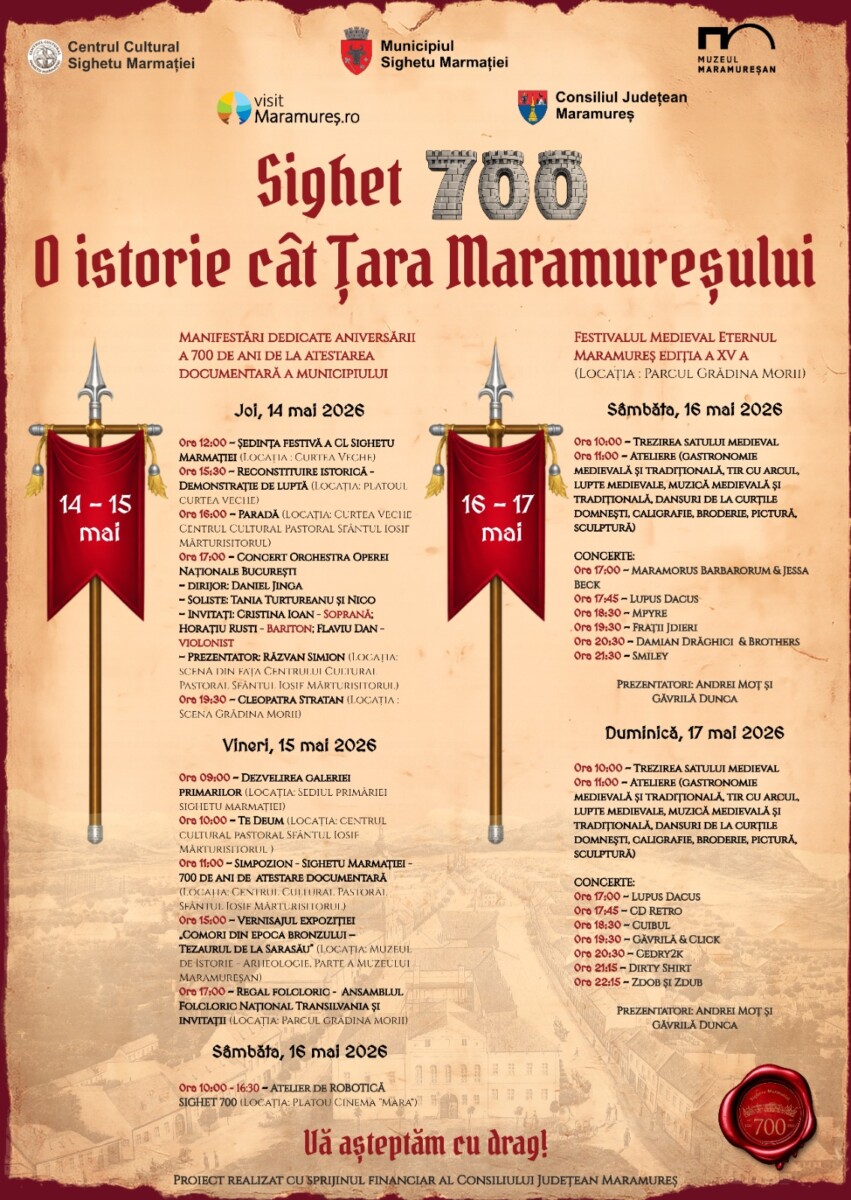 Sighetu Marmației la 700 ani de atestare documentară