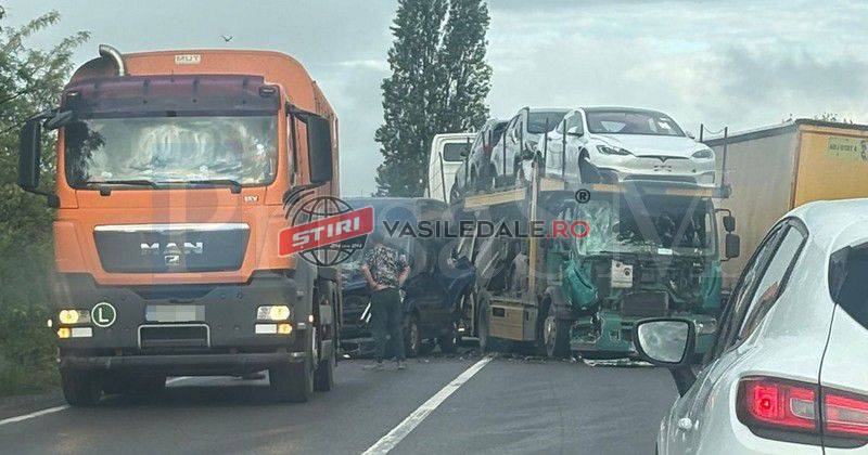 Accident rutier produs pe DN 1C, la intrarea în localitatea Livada