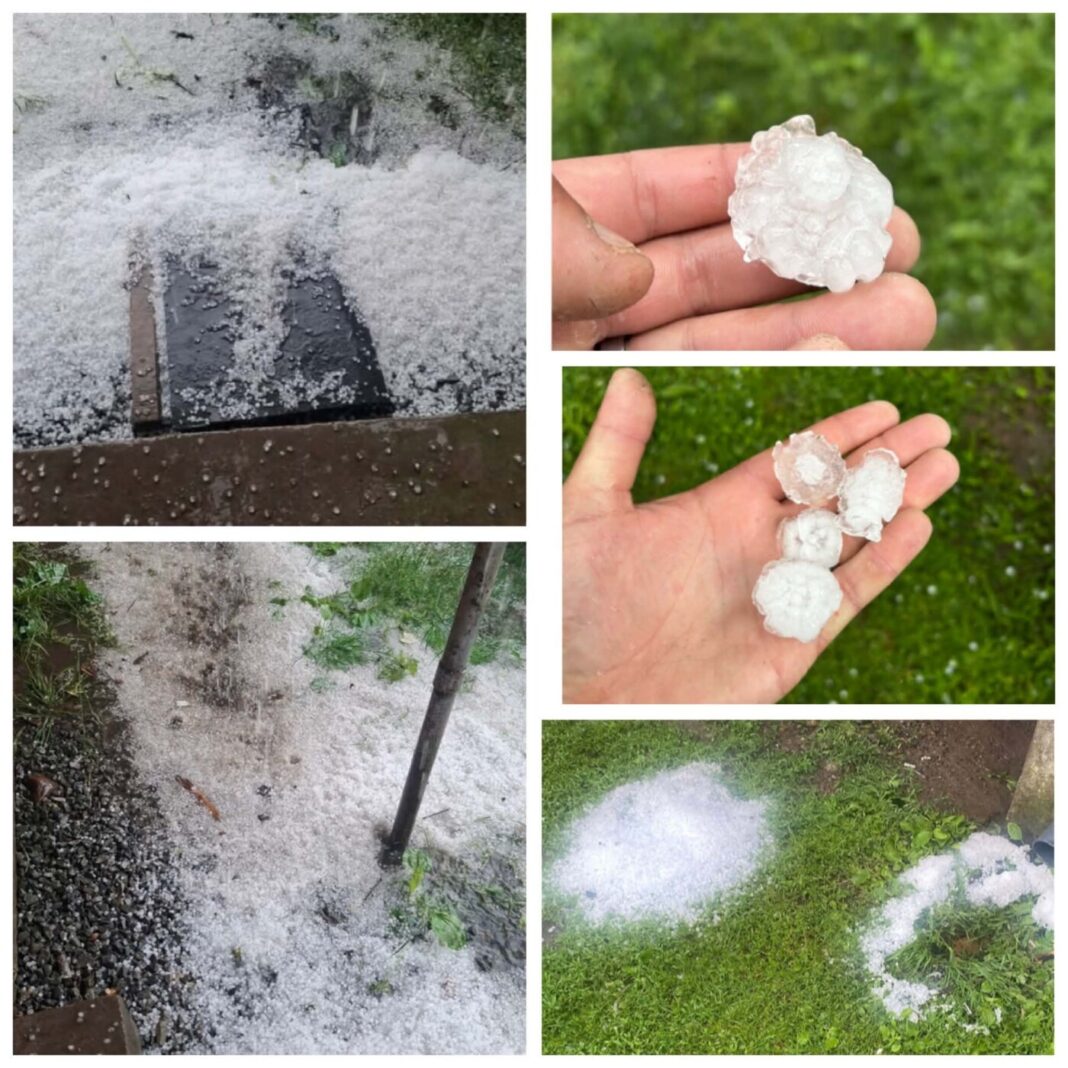 FURTUNĂ: Grindina a fost prăpăd în Țara Lăpușului. COD PORTOCALIU la limita Maramureșului cu Bistrița Năsăud (VIDEO)