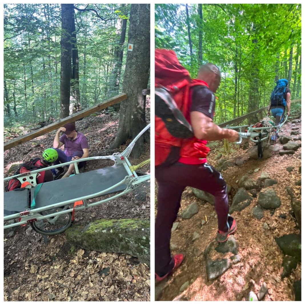 Turist accidentat în zona Creasta Cocoșului. Intervin salvamontiștii (foto)