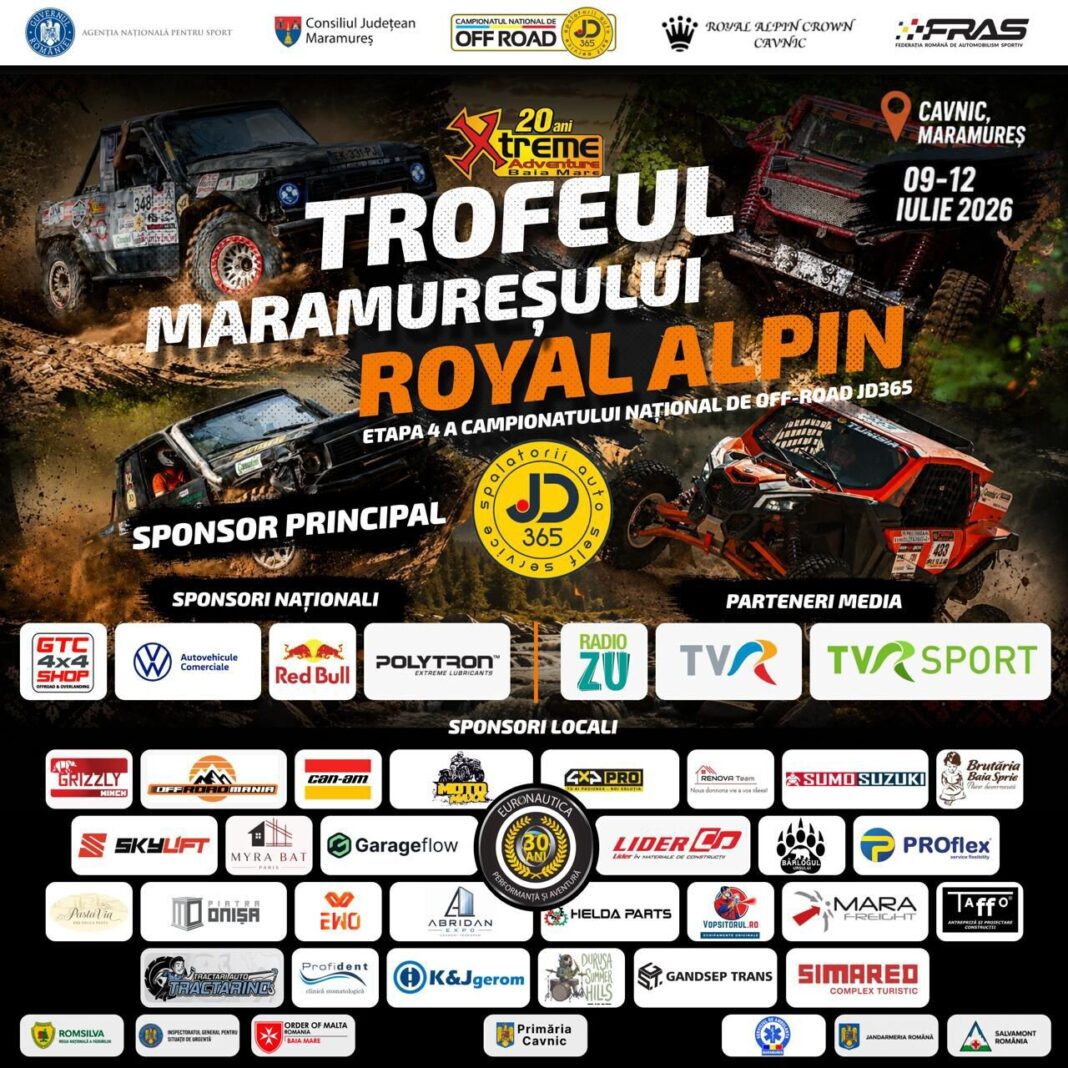 Campionatul Național de Off-Road revine în Maramureș după 10 ani. Etapa a IV-a va avea loc la Cavnic