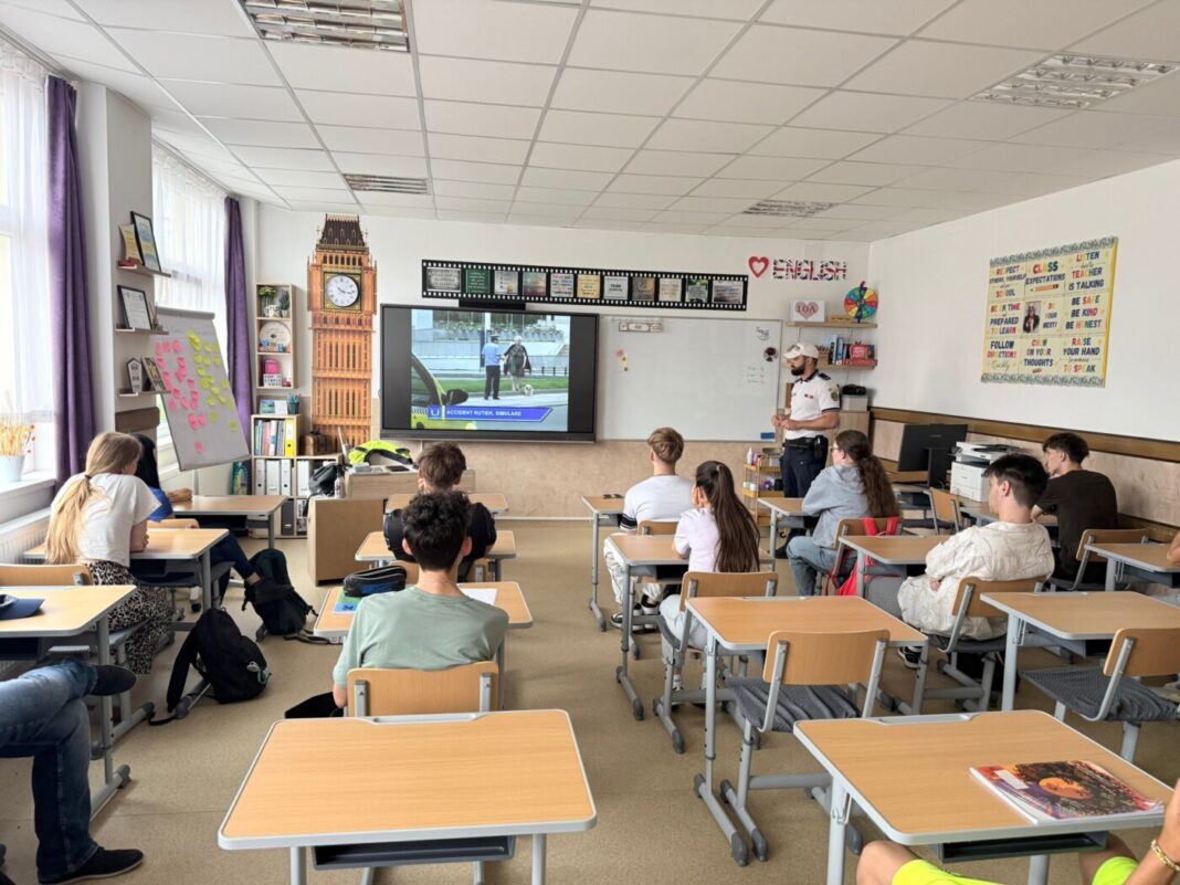 Acțiuni desfășurate de polițiștii din Cavnic pentru creșterea gradului de siguranță pe drumurile publice