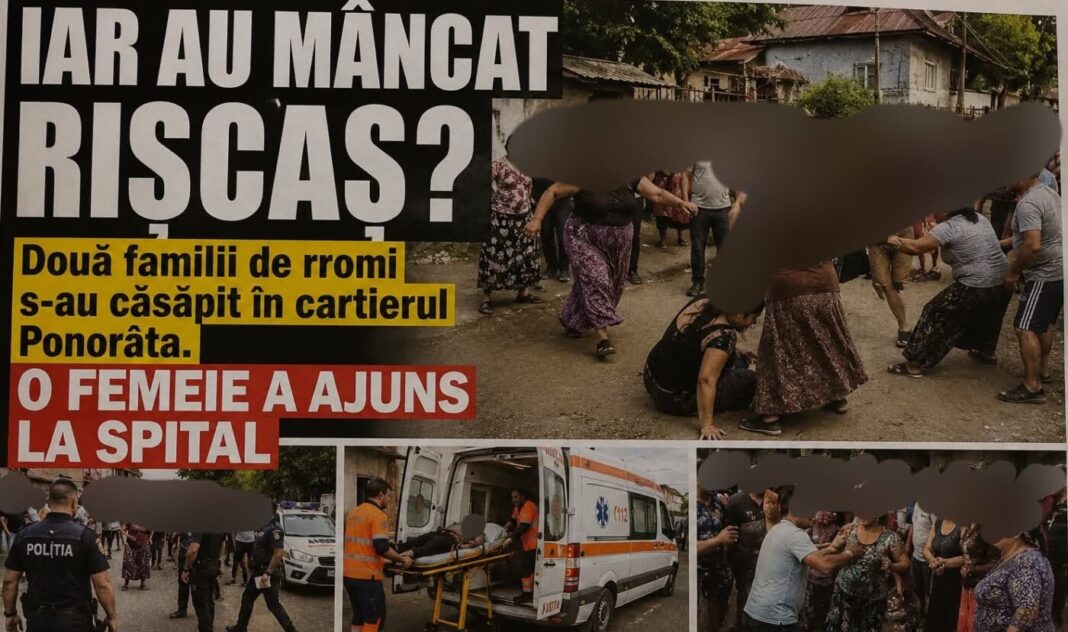 IAR AU MÂNCAT RIȘCAȘ? Două familii de rromi s-au căsăpit în cartierul Ponorâta. O femeie a ajuns la spital