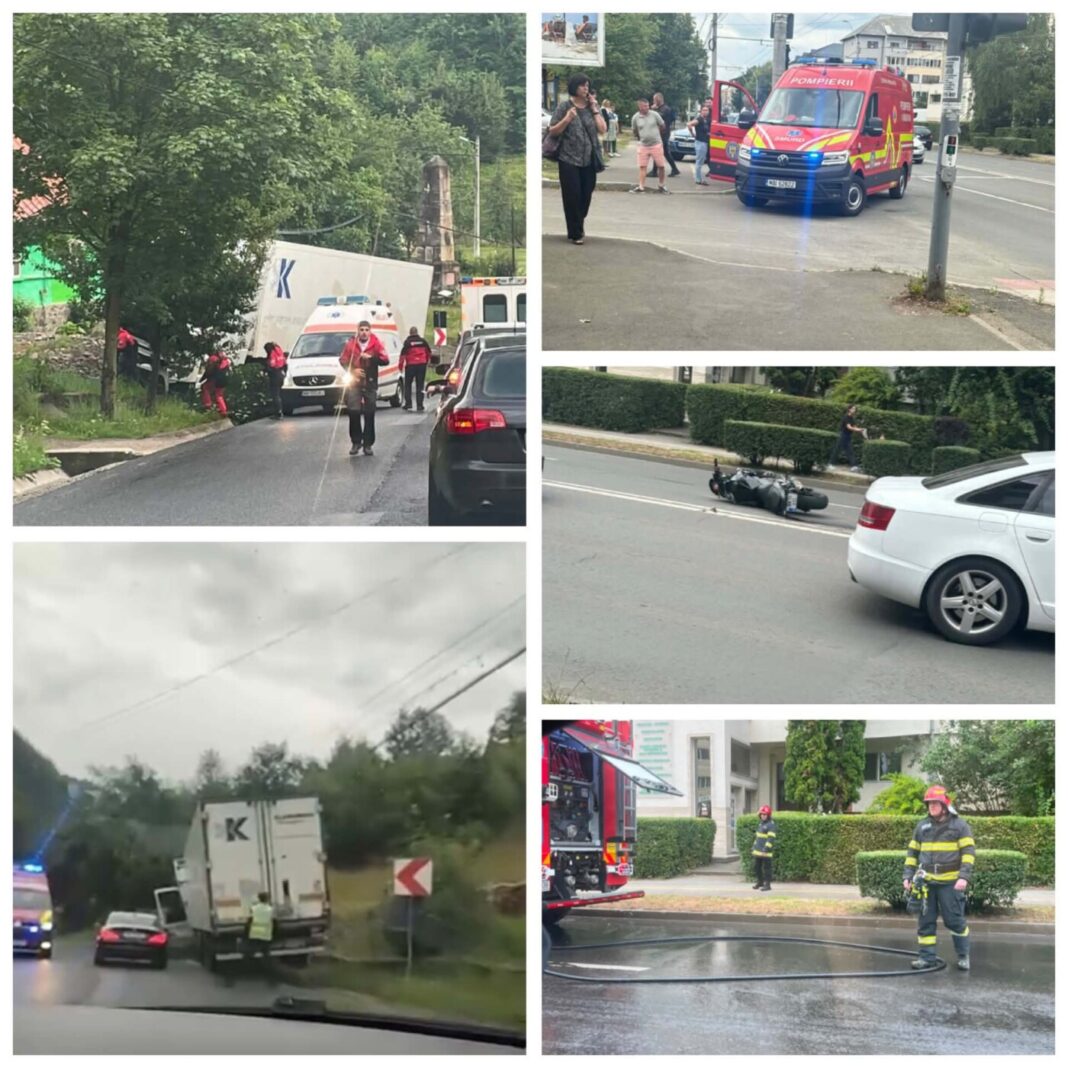 Trei accidente rutiere în județ în nicio oră! Evenimente rutiere în Baia Mare, Cavnic și Moisei (foto/video)