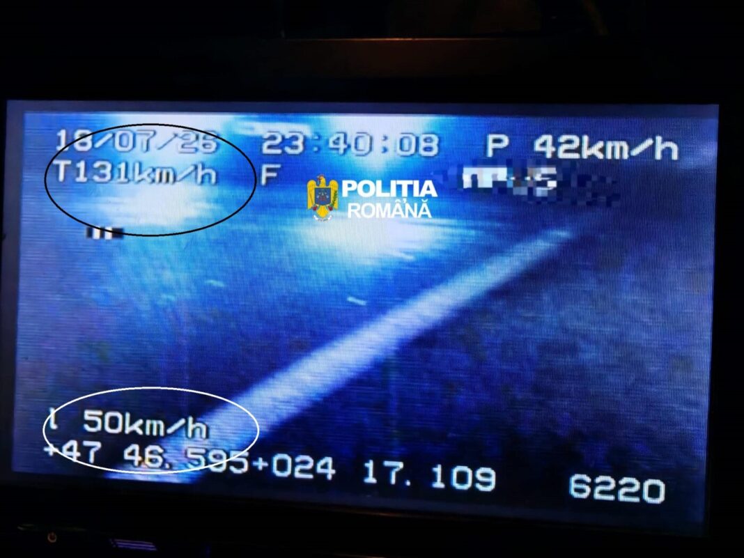 ACȚIUNE BLITZ în Maramureș: 131 km/oră pe limită de 50 km/h. Amenzi uriașe dar și șoferi băuți depistați în zona istorică a județului
