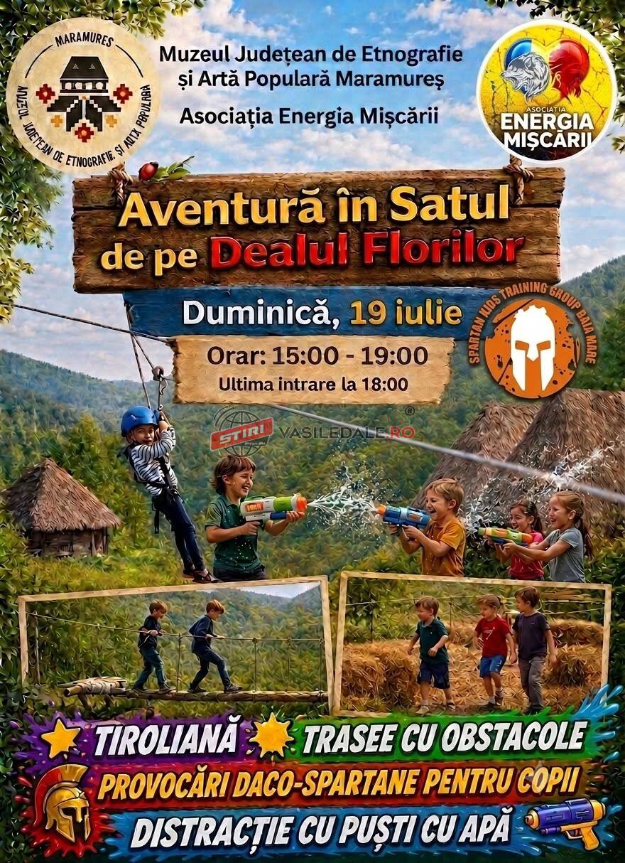 MUZEUL SATULUI DIN BAIA MARE: Aventură, mișcare și distracție, tiroliană, obstacole, distracție cu puști cu apă și alte provocări pentru întreaga familie, copii și părinți!