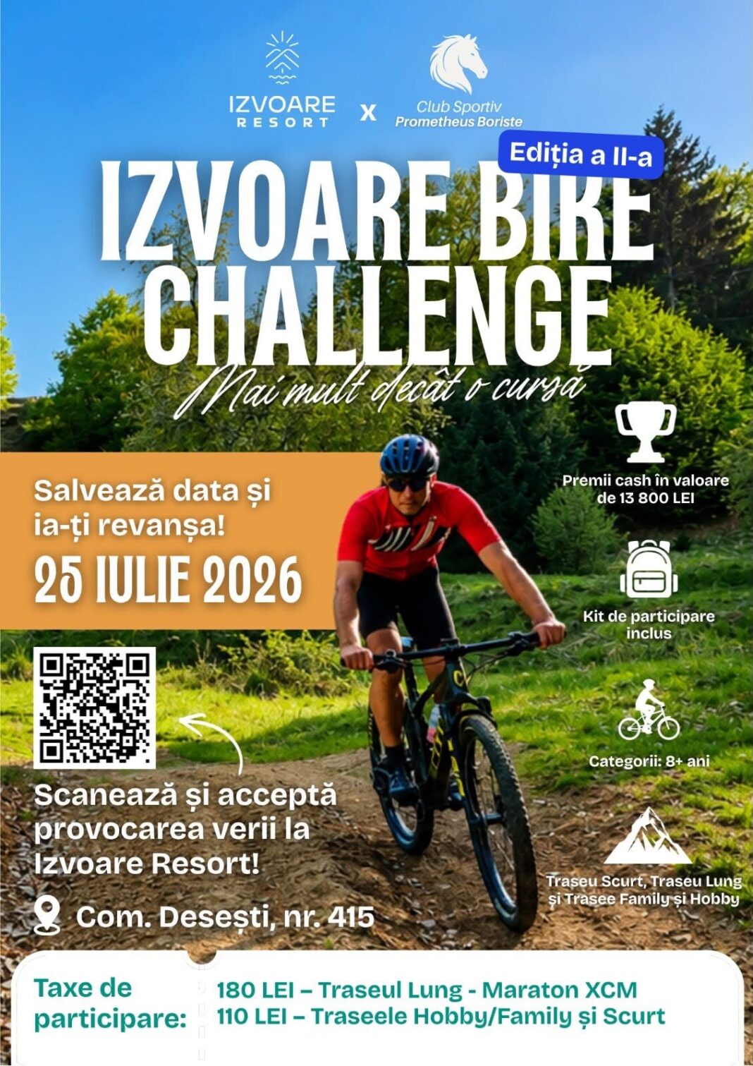 Ediția a II-a a concursului de biciclete ”Izvoare Bike Challange”