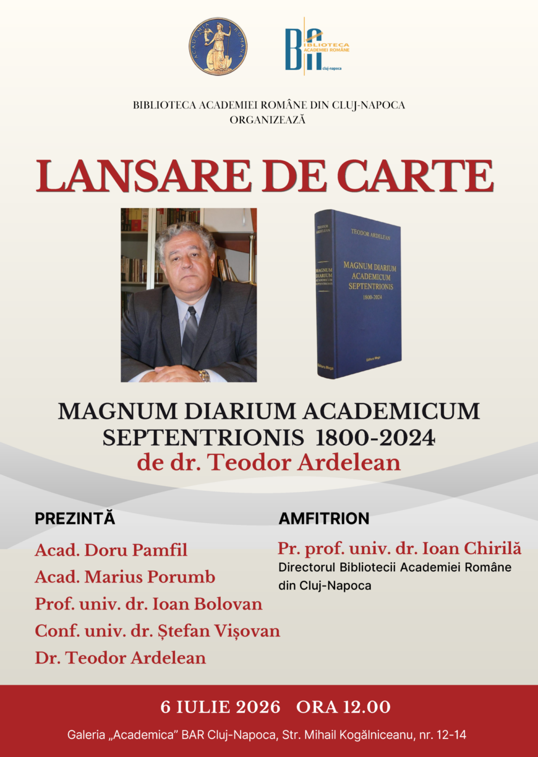 Prezentarea volumului „Magnum Diarium Academicum Spetentrionis (1800-2024)”