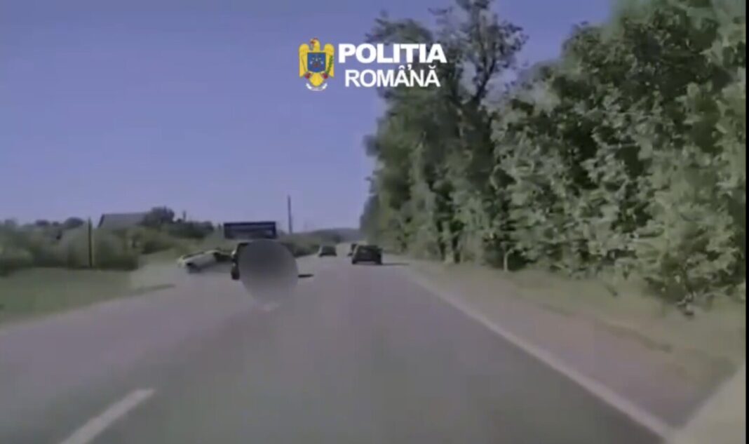 Mașină răsturnată între Șomcuta Mare și Satulung după o depășire periculoasă
