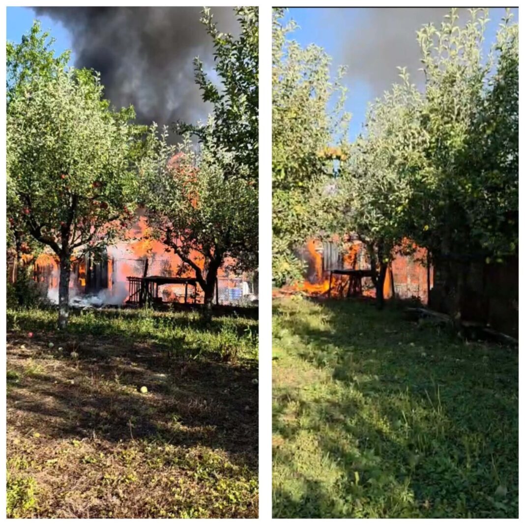 Incendiu violent în Baia Mare. Flăcări uriașe, intervin pompierii (VIDEO)