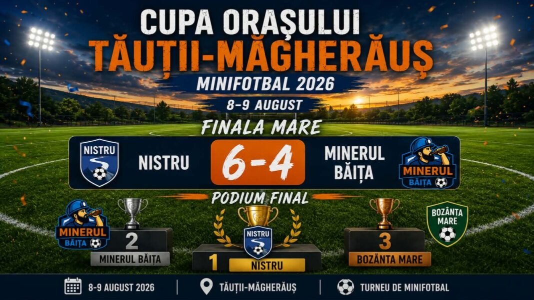 Cupa Orașului Tăuții-Măgherăuș la minifotbal și-a desemnat câștigătorii!
