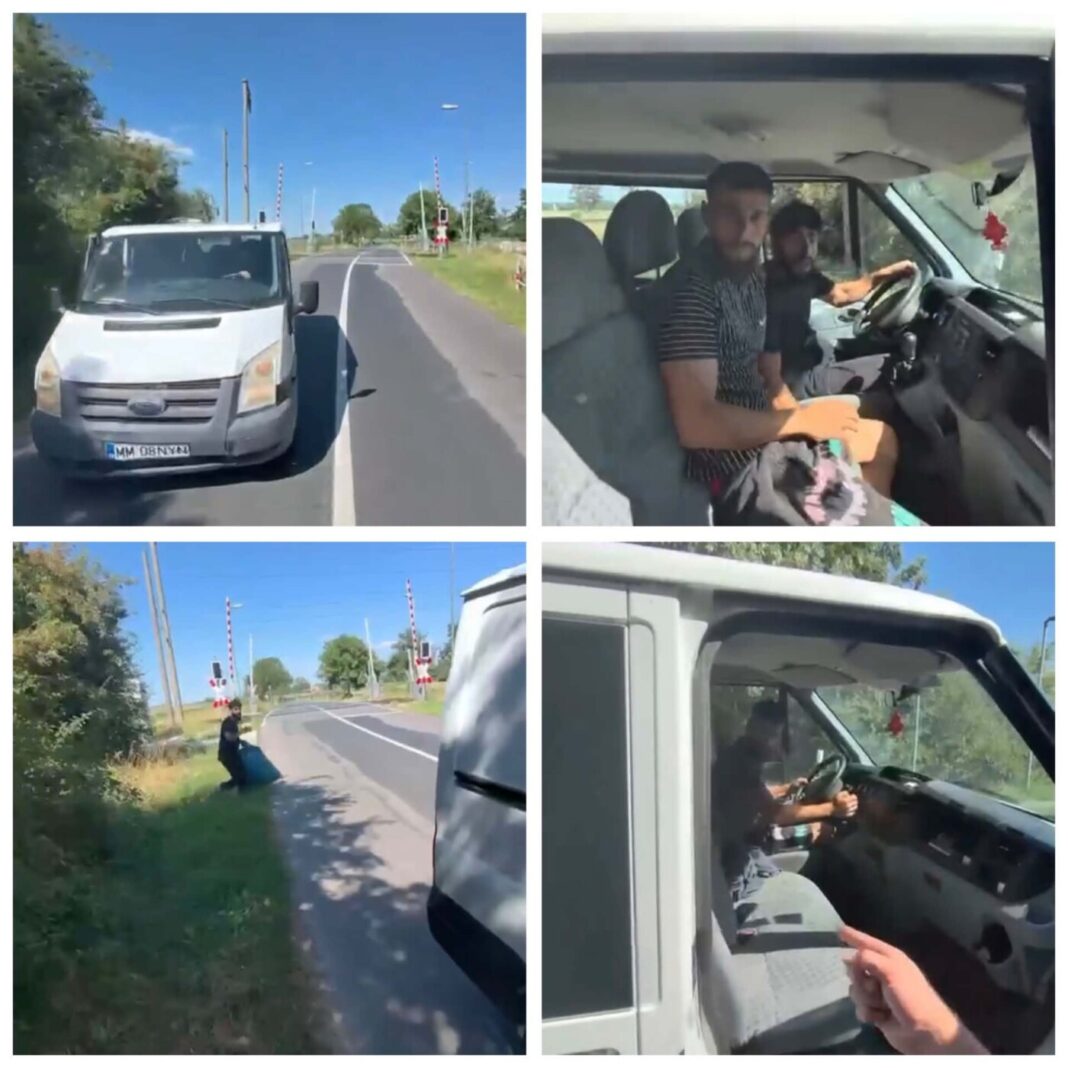 S-au crezut în România: Trei maramureșeni au fost puși la punct de un german după ce au aruncat gunoiul pe marginea unui drum de lângă Hamburg (VIDEO)