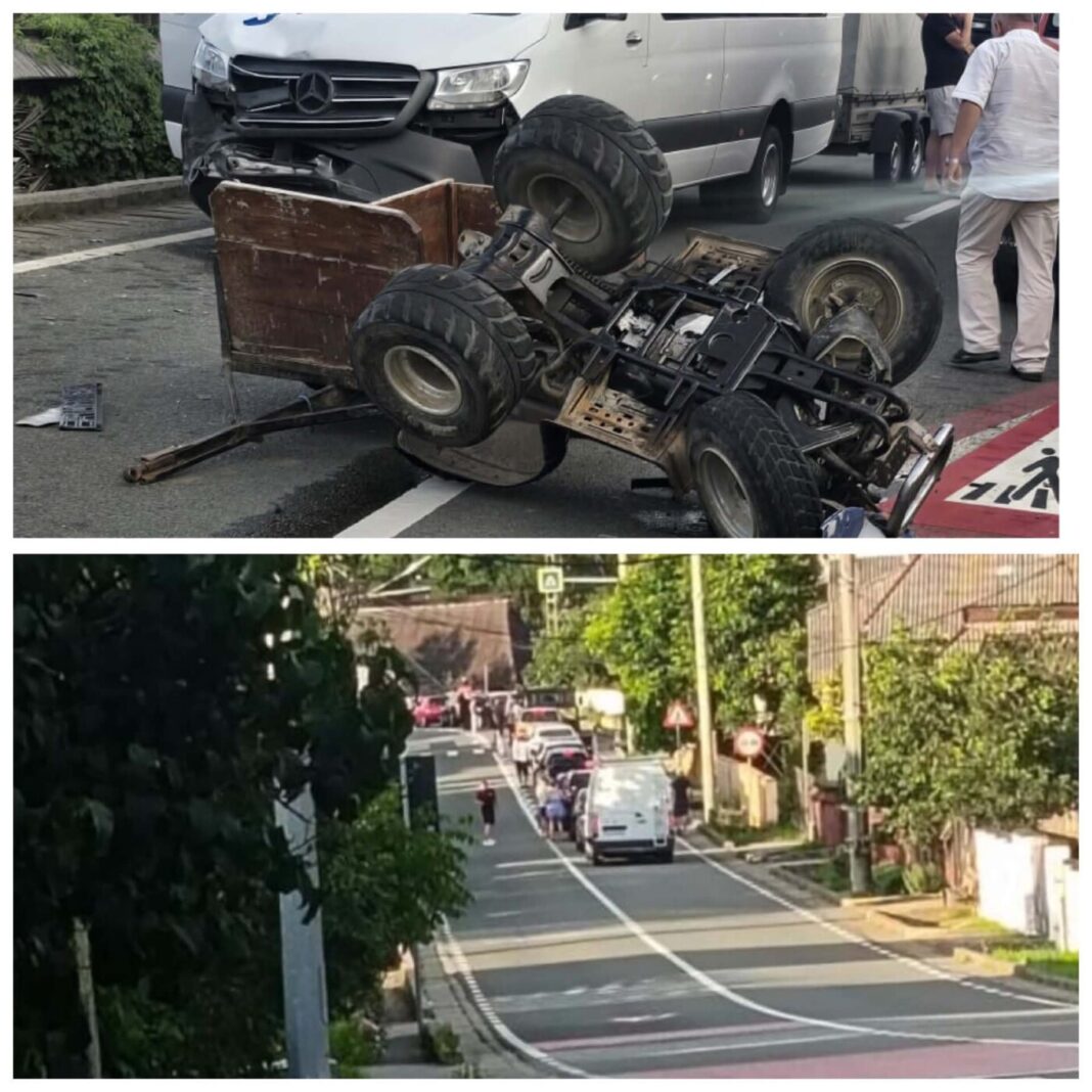Impact între un ATV și un microbuz de transport persoane în Mara (exclusiv foto)