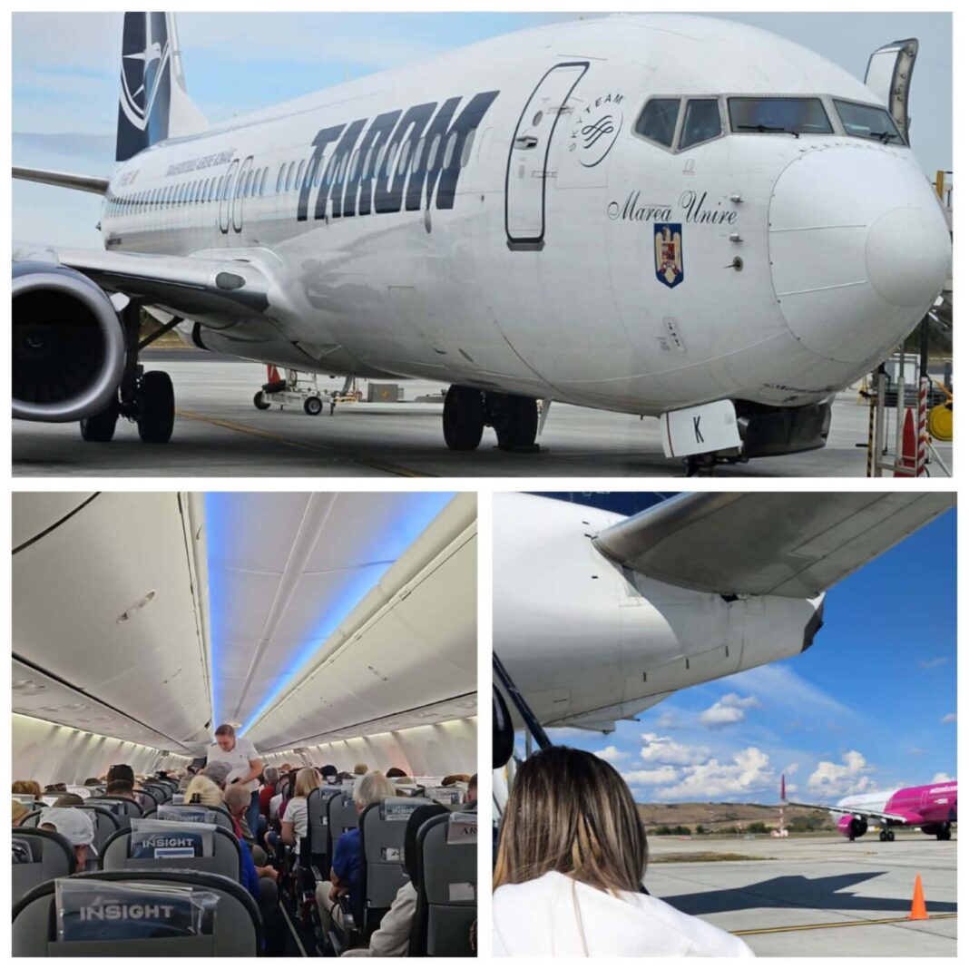EXCLUSIV – Avem imaginile: Un avion TAROM a aterizat de urgență pe Aeroportul Otopeni, după ce a lovit un stol de păsări la decolarea din Cluj spre Antalya (VIDEO)