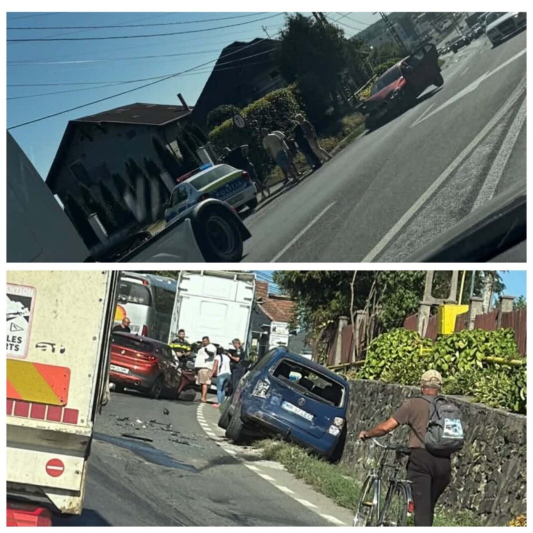 Ultimă oră: Accident la intrare în Recea. Implicate două autoturisme și un cap tractor (foto)