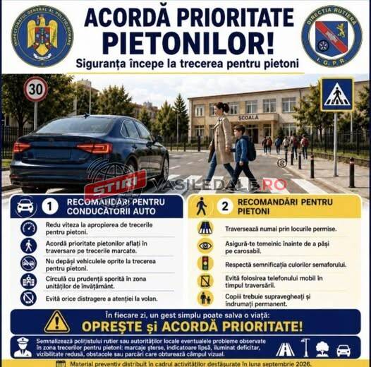 Pașii mici spre școală: Sfatul polițiștilor pentru un drum sigur și responsabil