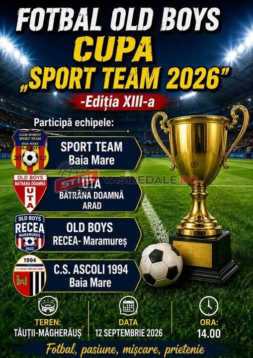 FOTBAL OLD BOYS: Cupa „Sport Team”
