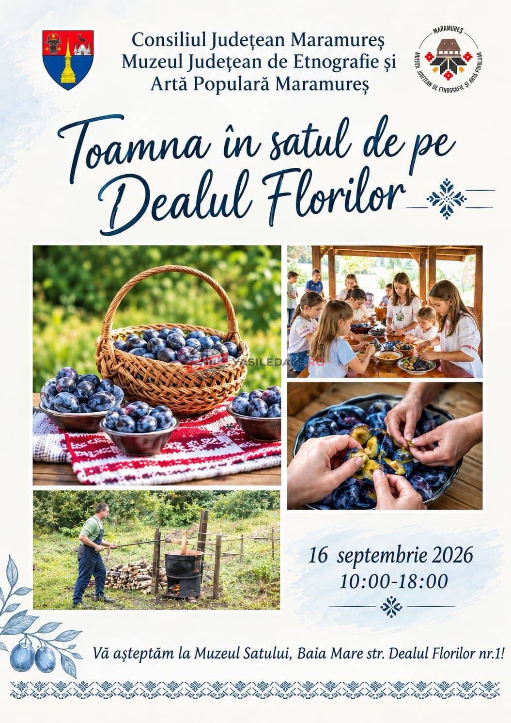 Aromă de toamnă la Muzeul Satului de pe Dealul Florilor