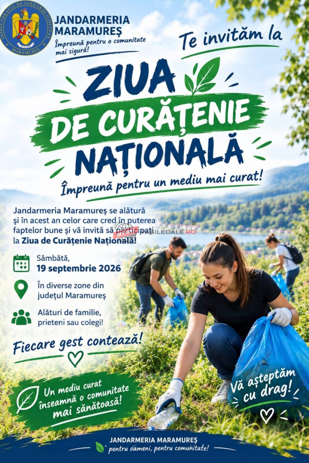 19 SEPTEMBRIE: Ziua de Curățenie Națională
