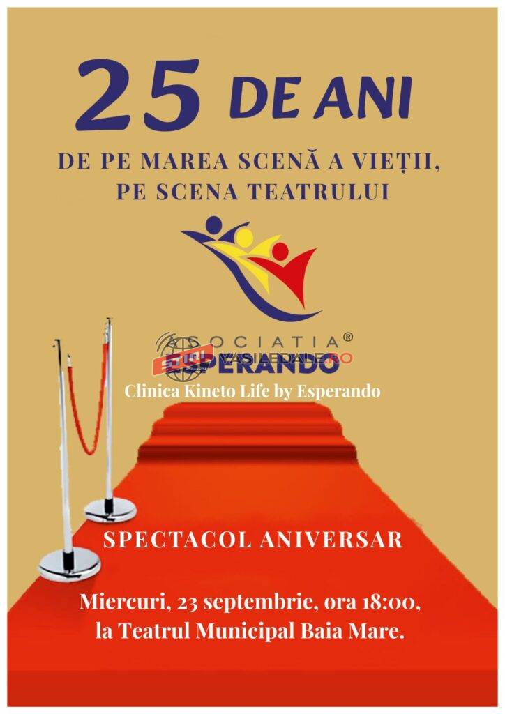 SPECTACOL ANIVERSAR: Asociația Esperando, de 25 de ani alături de persoanele cu nevoi speciale