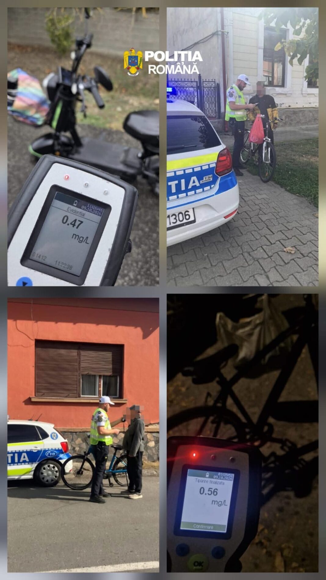 Sute de amenzi aplicate de polițiștii maramureșeni! Vizați au fost utilizatorii de vehicule pe două roți