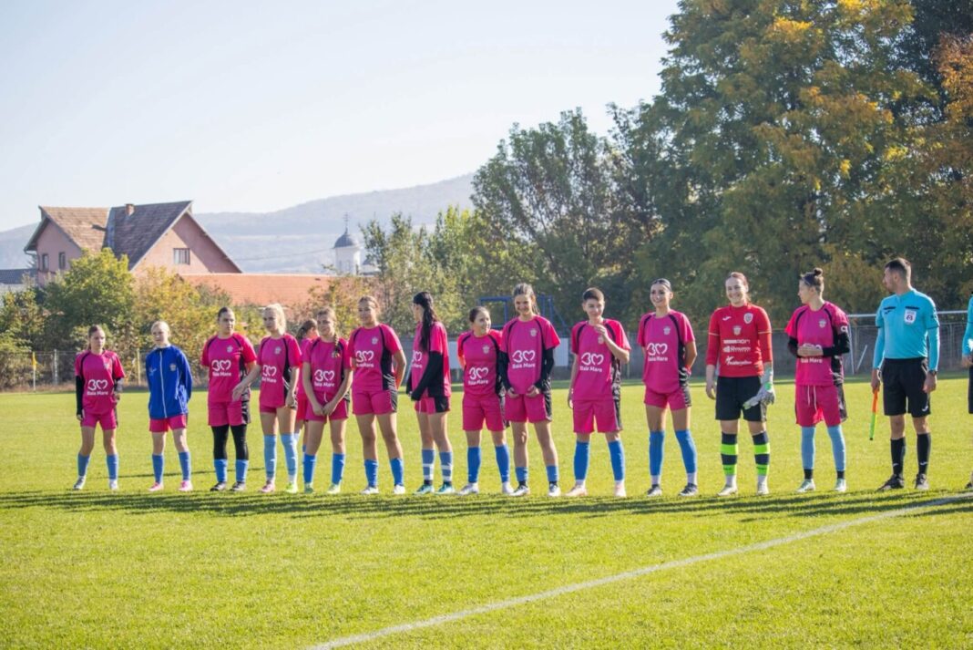 SPECTACOL ÎN LIGA 3 FEMININ: ACS Fotbal Feminin Baia Mare, remiză cu șase goluri la Gherla