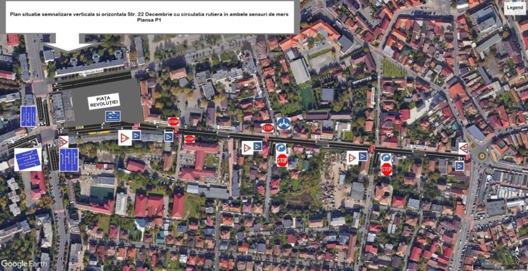 ANUNȚ DE INTERES PUBLIC privind schimbarea circulației pe strada 22 Decembrie începând de sâmbătă, 17 octombrie 2026