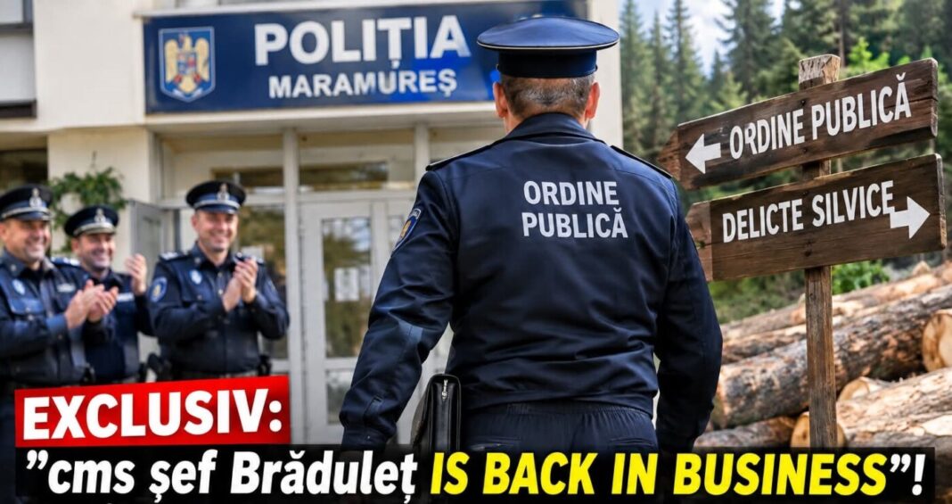 EXCLUSIV: ”cms șef Brăduleț IS BACK IN BUSINESS”! Nu a făcut mulți purici nici la Serviciul Investigații Economice și s-a întors la Ordine Publică spre bucuria subalternilor de la Delicte Silvice! (OPINIA de duminică)